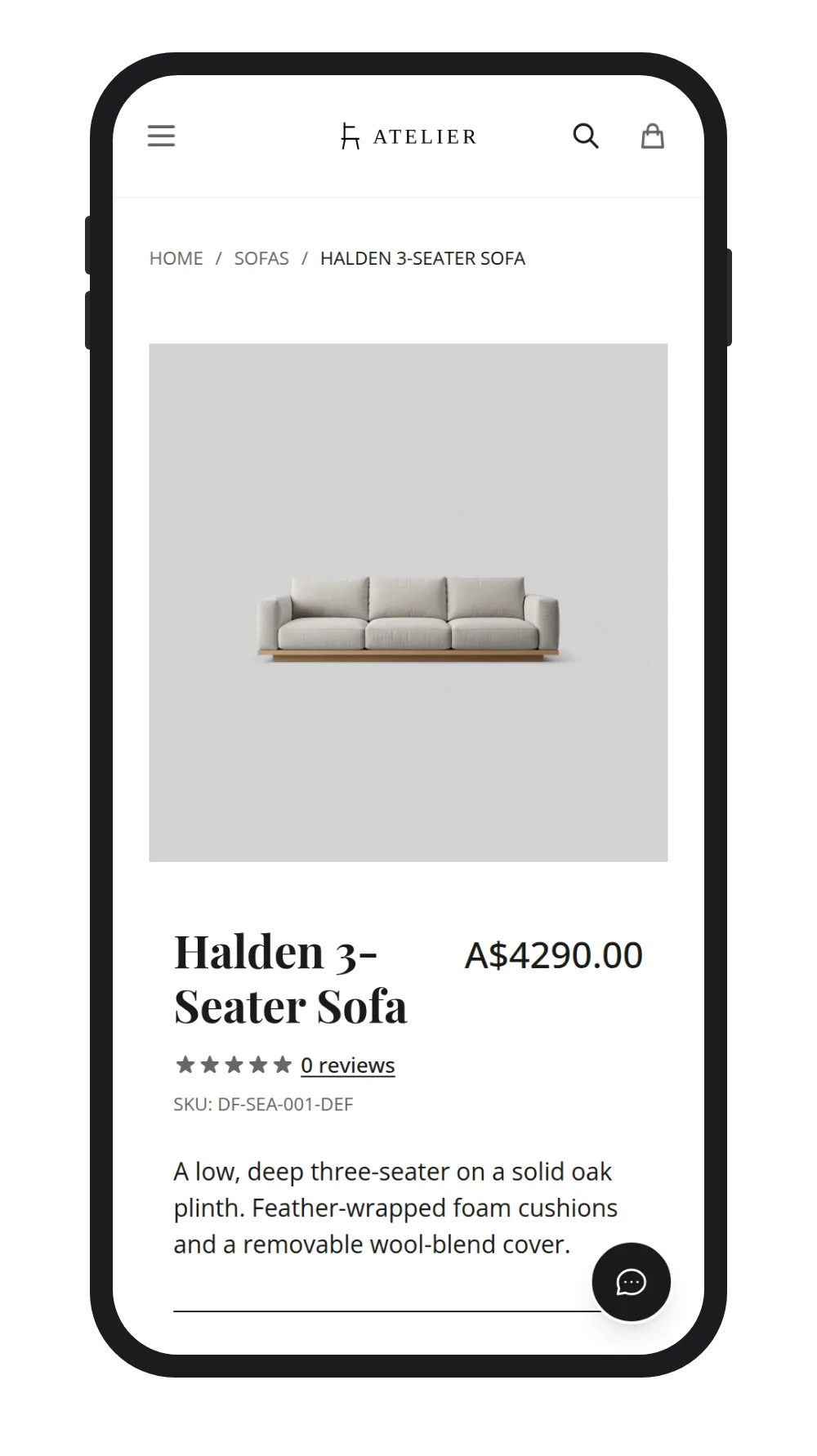 A product page on a STOAR storefront